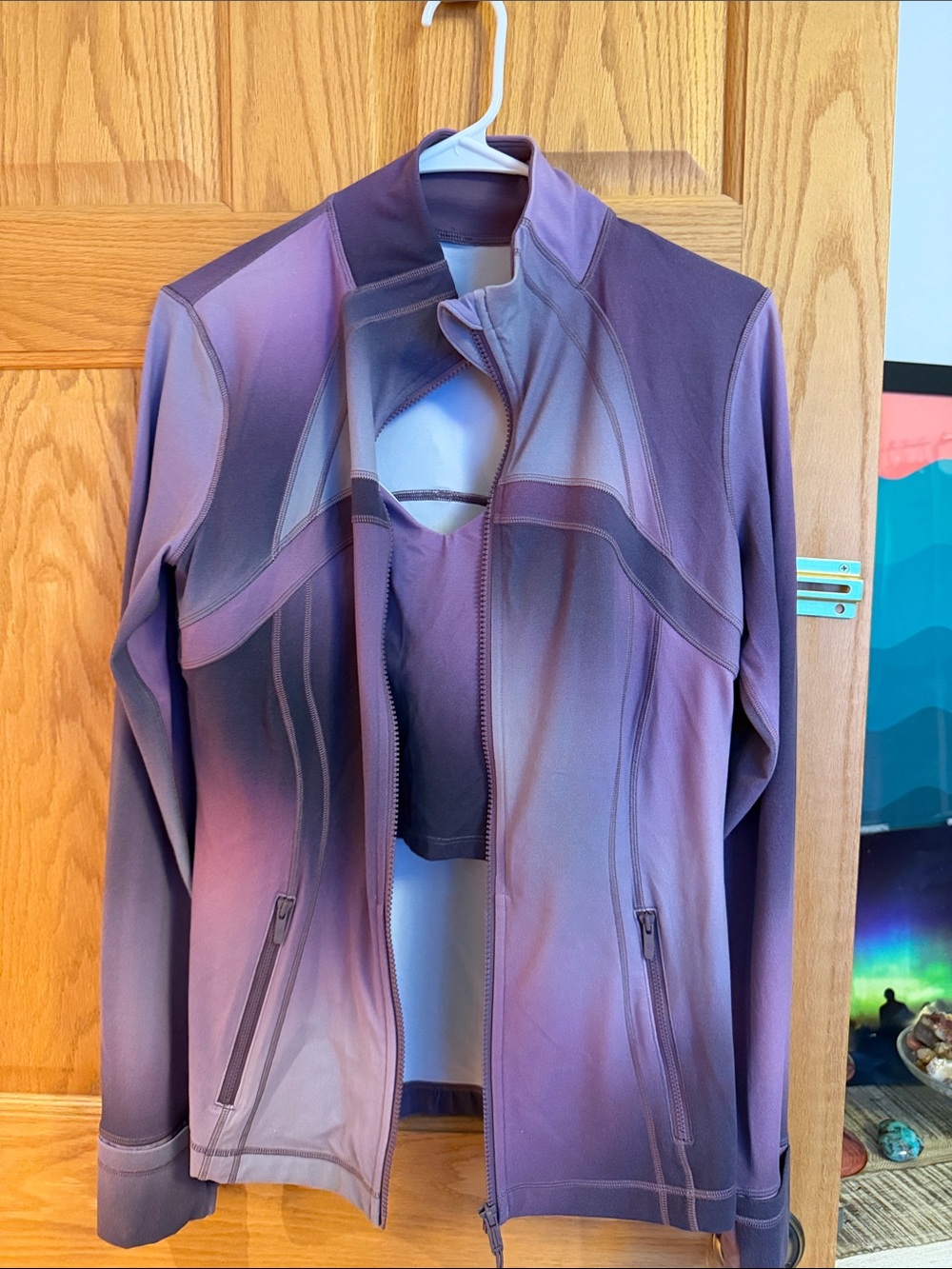 lululemon Aurora Haze AHMP Purple Gradient Define Jacket- sz 8